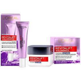 loreal-paris-revitalift-hialuronico-kitcreme-para-olhos-creme-facial-anti-idade-noturno - Imagem