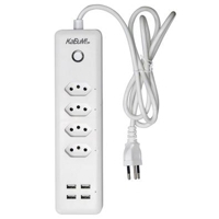 filtro-de-linha-kabum-smart-500-4-tomadas-4-usb-google-assistant-e-alexa-kbsd000-urvf - Imagem
