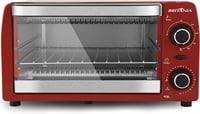 forno-eletrico-britania-10l-bfe10v-vermelho-1050w-com-timer-127v - Imagem