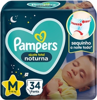 fralda-pampers-ajuste-total-noturna-m-34-unidades-pampers - Imagem