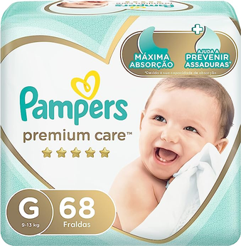 fralda-pampers-premium-care-g-68-unidades - Imagem