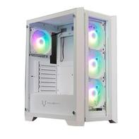 gabinete-gamer-husky-dome-100-mid-tower-atx-lateral-e-frontal-em-vidro-branco-hgn100br - Imagem