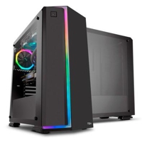 gabinete-nox-infinity-neon-painel-lateral-em-vidro-temperado-frontal-com-iluminacao-rainbow-1-fan-rgb-nxinfintyneon - Imagem