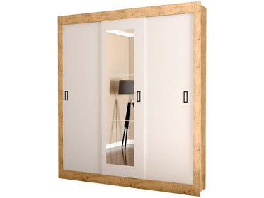 guarda-roupa-casal-com-espelho-3-portas-de-correr-araplac-melissa-glass - Imagem