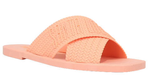 chinelo-santa-lolla-flip-flop-tiras-cruzadas-feminino-bege - Imagem
