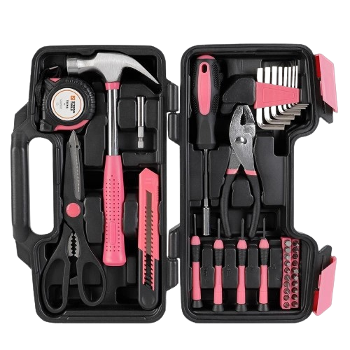 maleta-de-ferramentas-39-pecas-rosa-strong-tools - Imagem