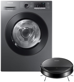 samsung-kit-lava-e-seca-wd11m-inverter-inox-117kg-220v-e-aspirador-robo-2-em-1-com-wi-fi-vr5000-kit - Imagem