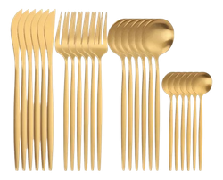 conjunto-de-talheres-de-aco-luxo-inoxidavel-24pcs-faqueiros - Imagem