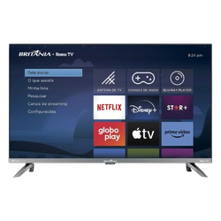 smart-tv-led-32-hd-britania-btv32g7pr2csgbl-dolby-audio-wi-fi-entradas-hdmi-e-usb-roku-tv - Imagem