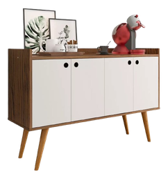 aparador-buffet-retro-4-portas-dallas-varias-cores-promocao - Imagem