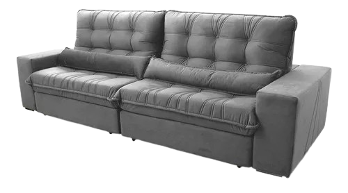 sofa-retratilreclinavel-zurique-250m-velut-cinza-c-molas - Imagem