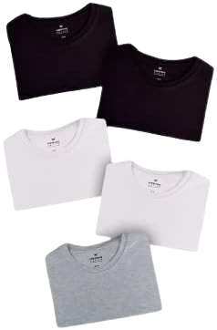 kit-com-5-camisetas-masculinas-basicas-slim-hering-ir5u - Imagem