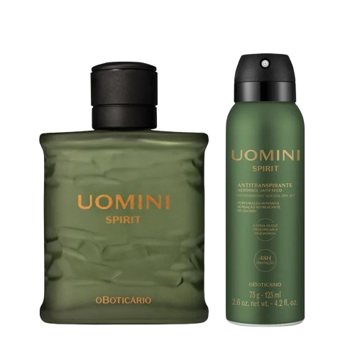 combo-uomini-spirit-desodorante-colonia-100ml-desodorante-antitranspirante-aerossol-75g125ml - Imagem