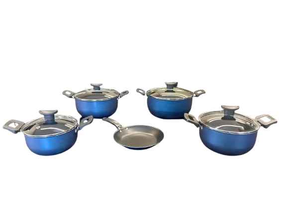 conjunto-jogo-panela-frigideira-teflon-antiaderente-cacarola - Imagem