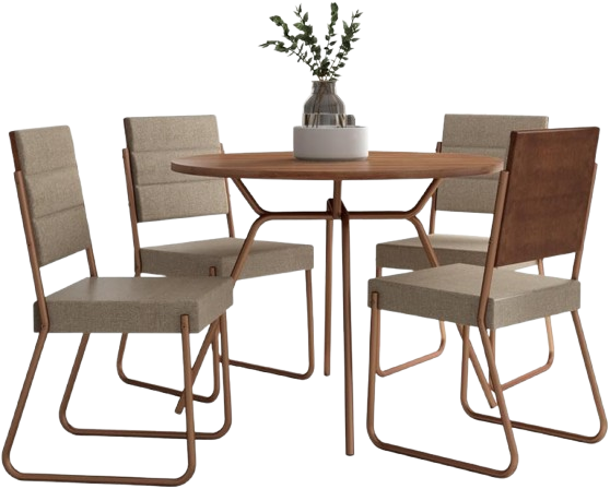 conjunto-sala-de-jantar-4-cadeiras-san-francisco-carraro-qhp5 - Imagem