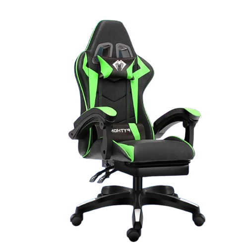 cadeira-ergonomica-gamer-com-apoio-para-os-pes-branco - Imagem