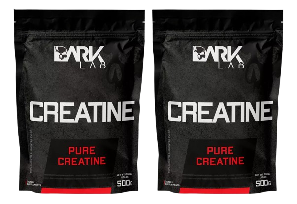 Kit 2x Creatina Monohidratada Pura 500g Dark Lab