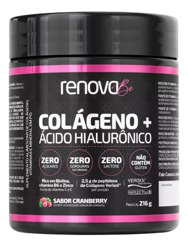 1-pote-colageno-renova-be-cranberry-sabor-cranberry - Imagem