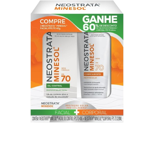 neostrata-promopack-minesol-fps-70-sem-cor-minesol-fps-70-120ml - Imagem