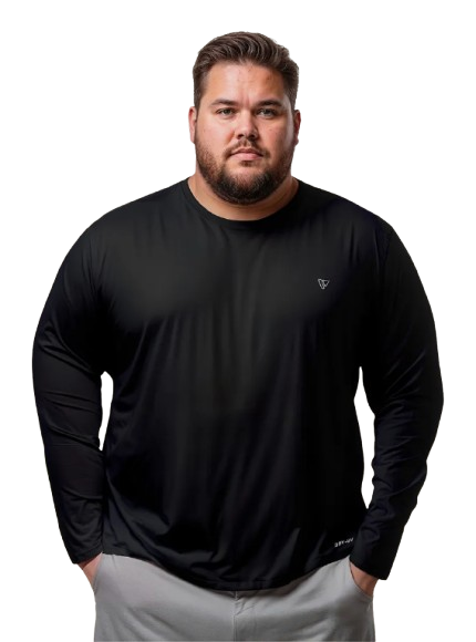 Camisas Plus Size Térmica Segunda Pele Proteção Uv Premium