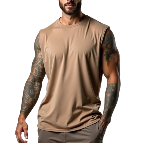 Regata Masculina Oversized Machão Muscle 100% Algodão