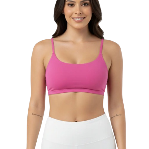 Top Com Bojo Removível Alta Sustentação Academia Fitness