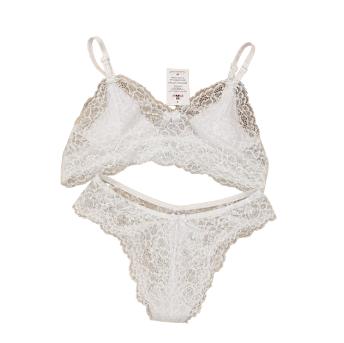 Conjunto Lingerie Sensual Renda Sutiã E Calcinha Feminino