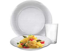 aparelho-de-jantar-12-pecas-duralex-de-vidro-redondo-diamante - Imagem