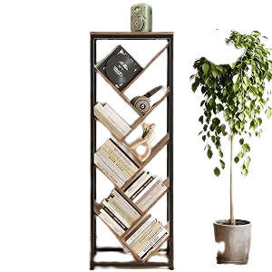 Estante de Árvore, Estante para Livros, Estante Organizadora, Estante de Árvore de 9 Camadas, Torre de Livros, Organizador de Estantes Altas e Estreitas