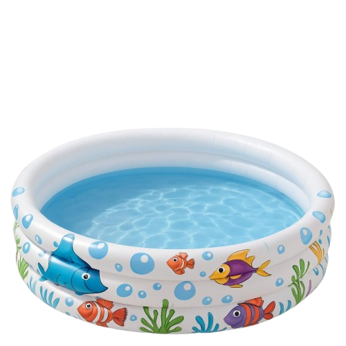 Piscina Inflável Infantil Redonda 180L 107cm x 25cm Portátil Compacta Fácil de Inflar Ideal para Quintal Jardim e Varanda