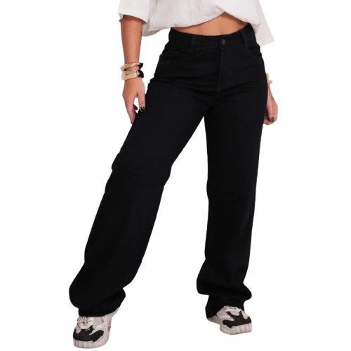 calca-jeans-pantalona-wide-leg-baggy-moda-feminina-tendencia-5mzf - Imagem
