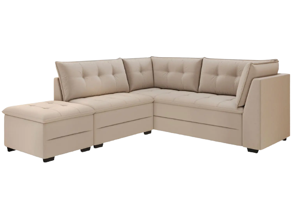 sofa-de-canto-6-lugares-com-puff-veludo-benfica-besthouse - Imagem