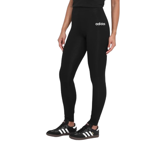 calca-legging-adidas-logo-linear-feminina-pretobranco - Imagem