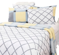 enxoval-cama-casal-rafaela-amarelo-7-pecas-100-algodao-casa-e-conforto - Imagem