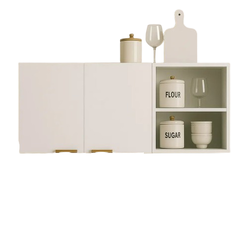 Armário De Cozinha Multiuso Aéreo C/ Nicho Moderno Ajl Store