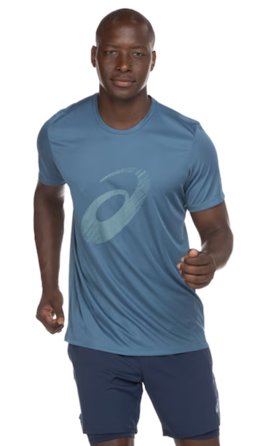 camiseta-asics-manga-curta-logo-camaleao-masculina - Imagem