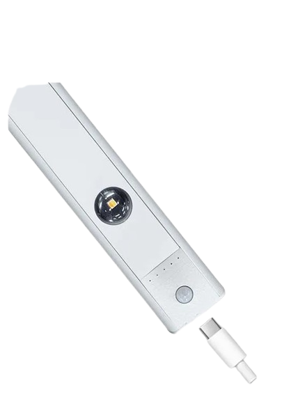 Luminária Barra Led 60cm Sensor Movimento Recarregável Usb 1.5v Branco