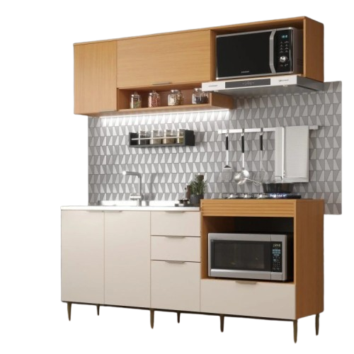 cozinha-modulada-6-portas-e-2-gavetas-alice-moveis-sul - Imagem