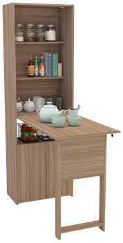 armario-multiuso-politorno-goiania-com-2-portas-3-prateleiras-e-mesa-retratil-com-chave - Imagem