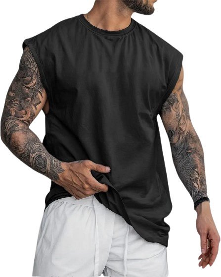 camiseta-regata-oversized-masculina-streetwear-sport-cavada - Imagem