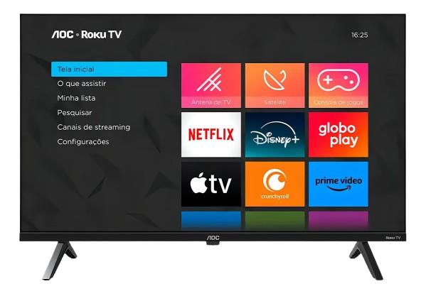 smart-tv-40-aoc-led-full-hd-roku-tv-conversor-digital - Imagem