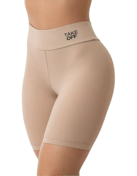 Calcinha Short Anágua Cós Alto Duplo Modelador Em Poliamida