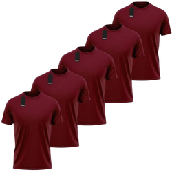 kit-5-camisetas-basicas-masculina-ultra-dry-academia-treino-jrkt-sports-vinho - Imagem