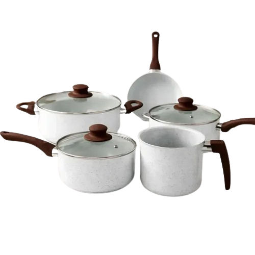 Conjunto Panelas Indução Cerâmica 5 Peças Vista Home Lecce