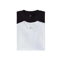kit-com-2-camisetas-oversized-masculinas-basicas-relaxed-hering-colorido - Imagem