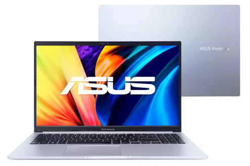notebook-asus-vivobook-15-intel-core-i5-8gb-512gb-ssd-intel-iris-xe-1560-windows-11-home-prata-metalico-x1502za-bq1760w - Imagem