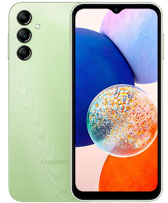 smartphone-samsung-galaxy-a14-5g-verde-lima-64gb-4gb-ram-processador-octacore-camera-tripla-traseira-selfie-de-13mp-tela-infinita-de-66-90hz - Imagem