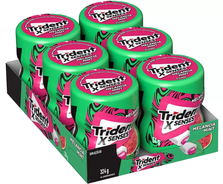 chiclete-trident-x-senses-melancia-display-de-6-garrafas-com-28-unidades-54g - Imagem