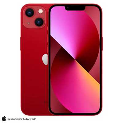 iphone-13-apple-128gb-vermelho-tela-de-61-5g-e-camera-dupla-de-12mp - Imagem