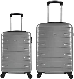 kit-2-malas-de-viagem-de-bordo-carry-on-cinza-fibra-abs-20-e-18 - Imagem
